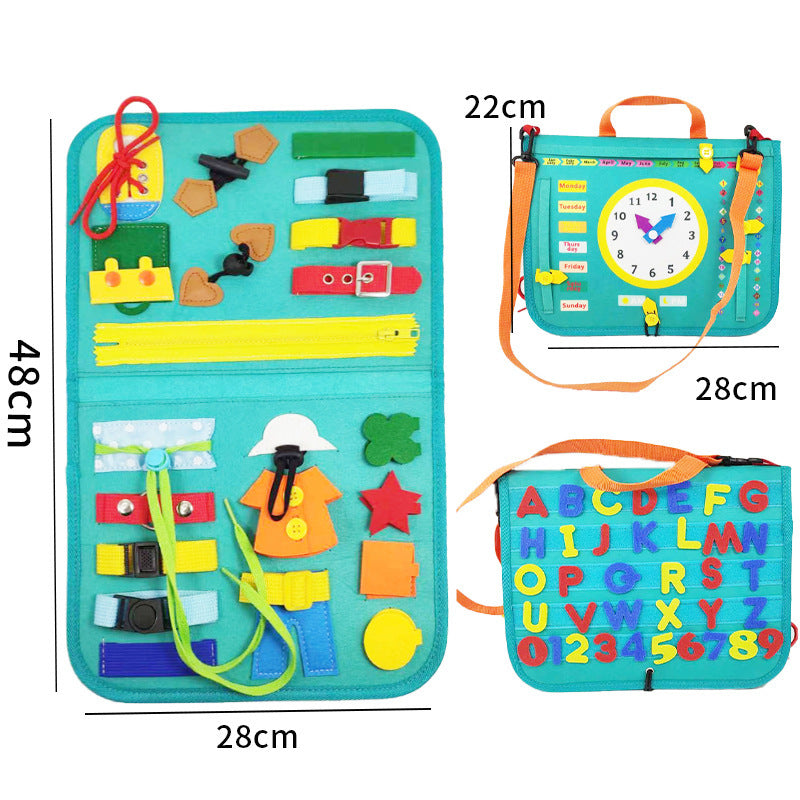 Children's Busy Board Dressing And Buttoning Learning Baby Learning Toy