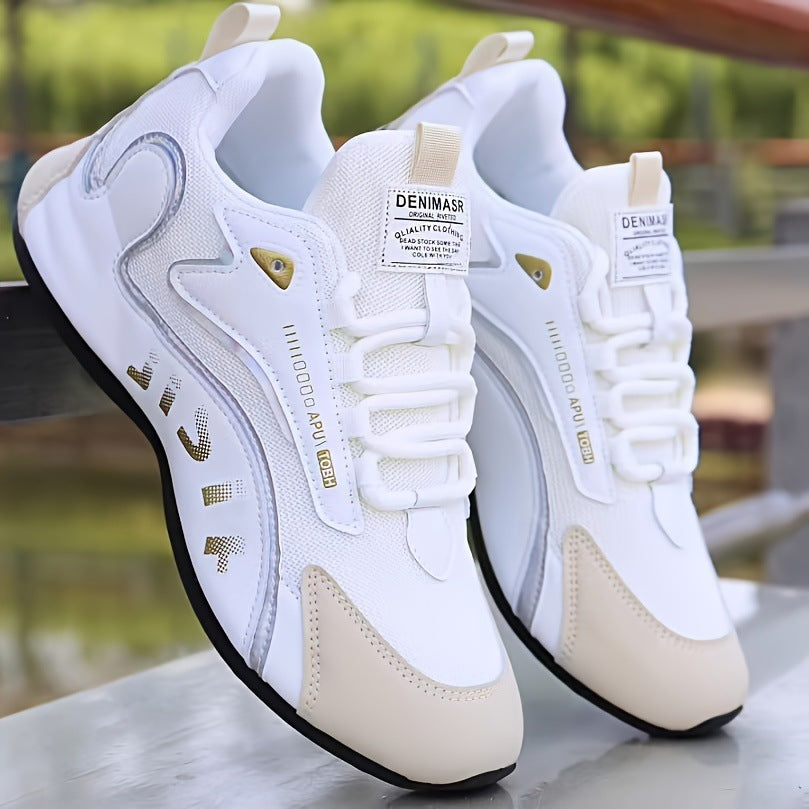 Fashion Color block Lace-up Sneakers For Men