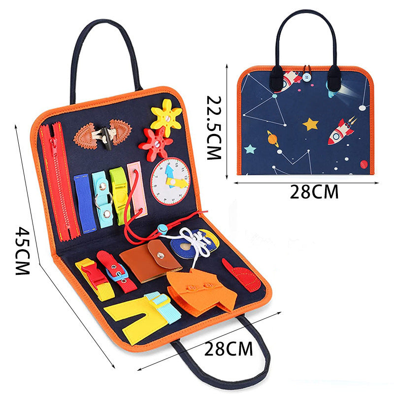 Children's Busy Board Dressing And Buttoning Learning Baby Learning Toy