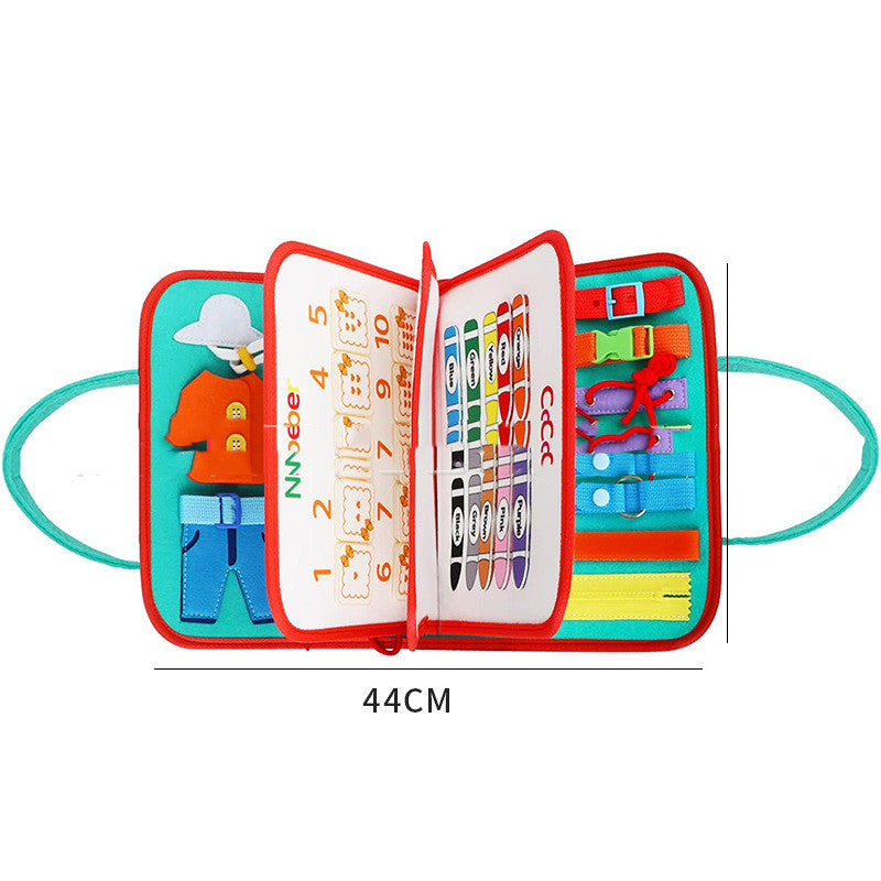 Children's Busy Board Dressing And Buttoning Learning Baby Learning Toy