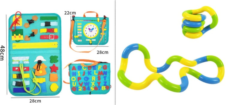 Children's Busy Board Dressing And Buttoning Learning Baby Learning Toy