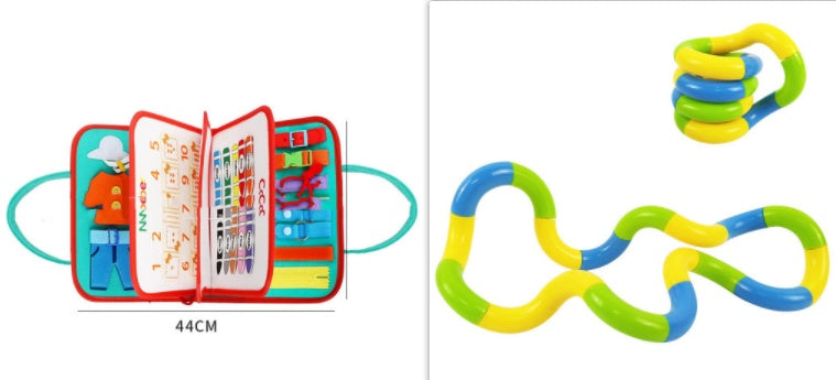 Children's Busy Board Dressing And Buttoning Learning Baby Learning Toy