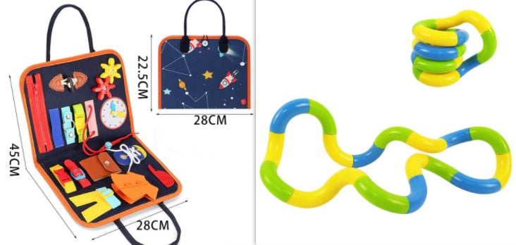 Children's Busy Board Dressing And Buttoning Learning Baby Learning Toy