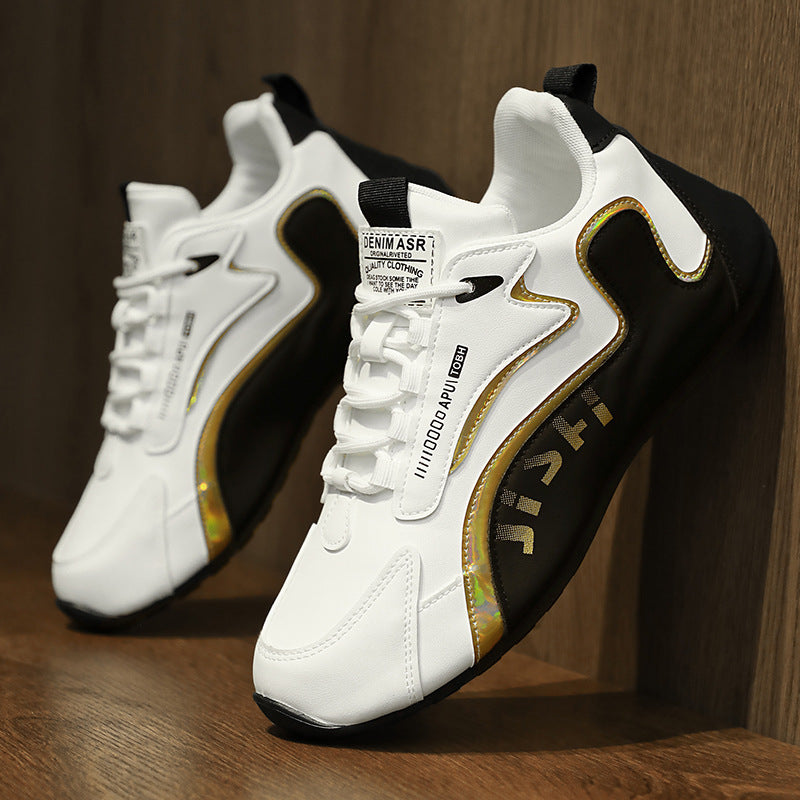 Fashion Color block Lace-up Sneakers For Men