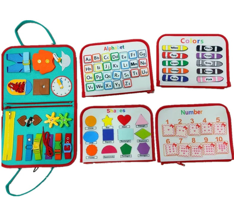 Children's Busy Board Dressing And Buttoning Learning Baby Learning Toy