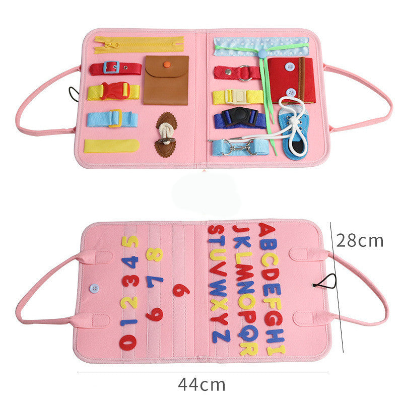 Children's Busy Board Dressing And Buttoning Learning Baby Learning Toy