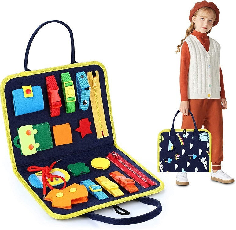 Children's Busy Board Dressing And Buttoning Learning Baby Learning Toy