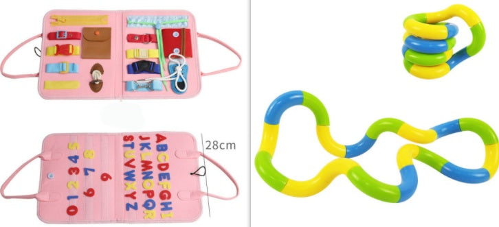 Children's Busy Board Dressing And Buttoning Learning Baby Learning Toy