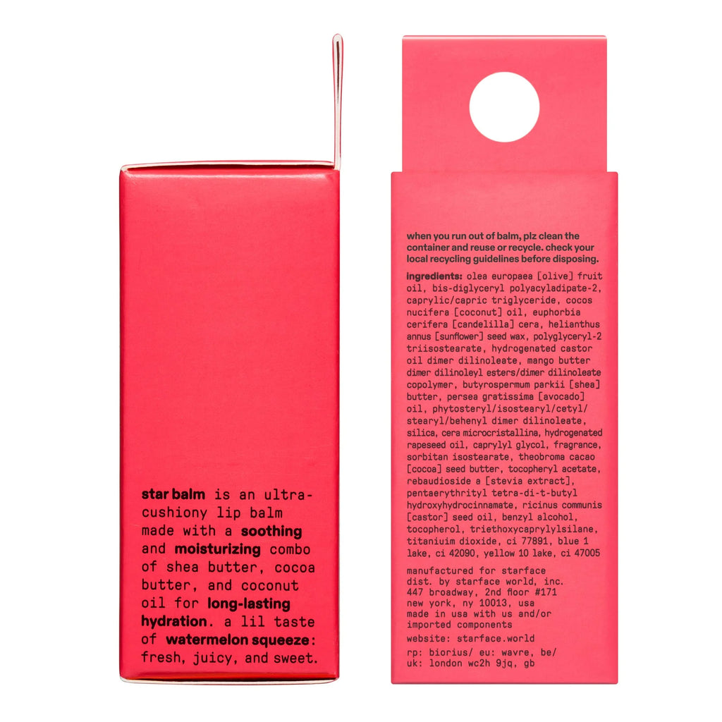 Starface Star Balm Watermelon Squeeze Lip Balm, 0.15 oz