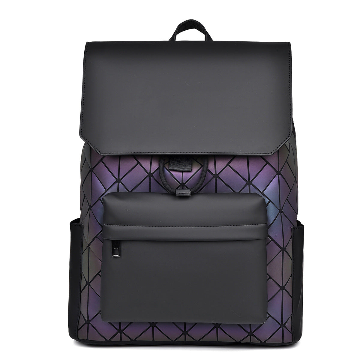Diamond Pattern Men's Large Capacity Backpack