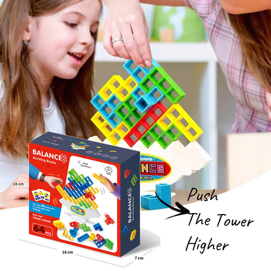 Balance Stacking Board Games Kids Adults Tower Block Toys For Family Parties