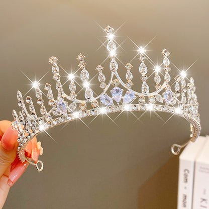 Multicolor Pearl Crown Banquet Birthday Fashion Princess Headband Girl Kawaii Crown