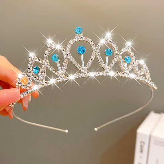 Multicolor Pearl Crown Banquet Birthday Fashion Princess Headband Girl Kawaii Crown