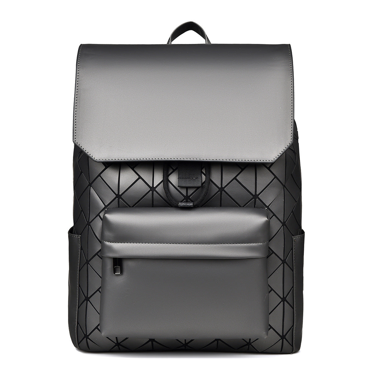 Diamond Pattern Men's Large Capacity Backpack