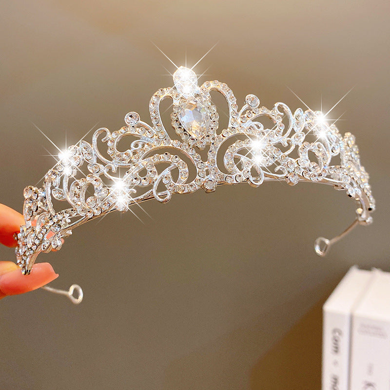 Multicolor Pearl Crown Banquet Birthday Fashion Princess Headband Girl Kawaii Crown
