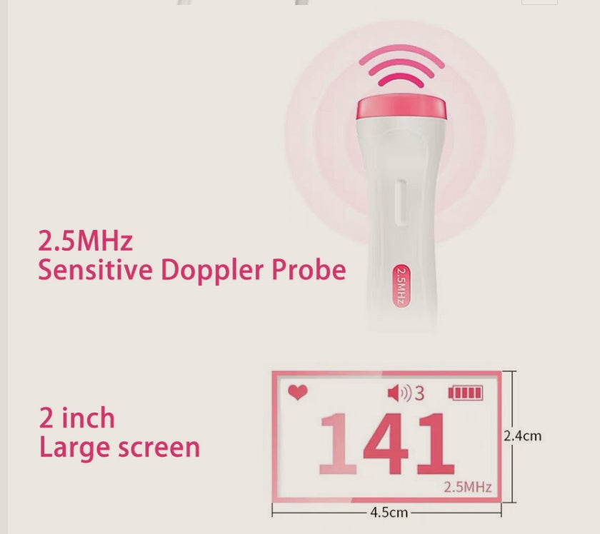Home Pregnancy Baby Fetal Sound Heart Rate Detector