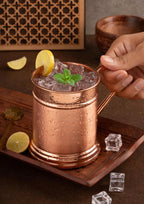Large 18 oz, Moscow Mule Copper Mug | Solid Handcrafted 100% Pure Copper Cup - Inside & Out | Keeps Drinks Super Cold | Tankard Beer Stein Mug | Best Gift for Moscow Mule Lovers