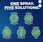 Downy Wrinkle Releaser and Refresher Fabric Spray, Crisp Linen Scent, Travel Size, 3 fl oz