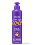 5 pack Aussie Miracle Coils Leave-in Moisturizer with Macadamia Nut Oil, Sulfate Free, Coily Hair 8.5 fl oz