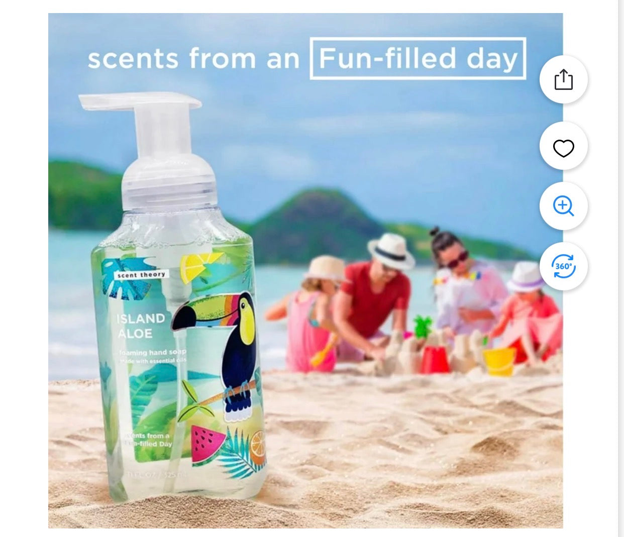 Scent Theory Foaming Hand Soap, Island Aloe, 11 fl oz