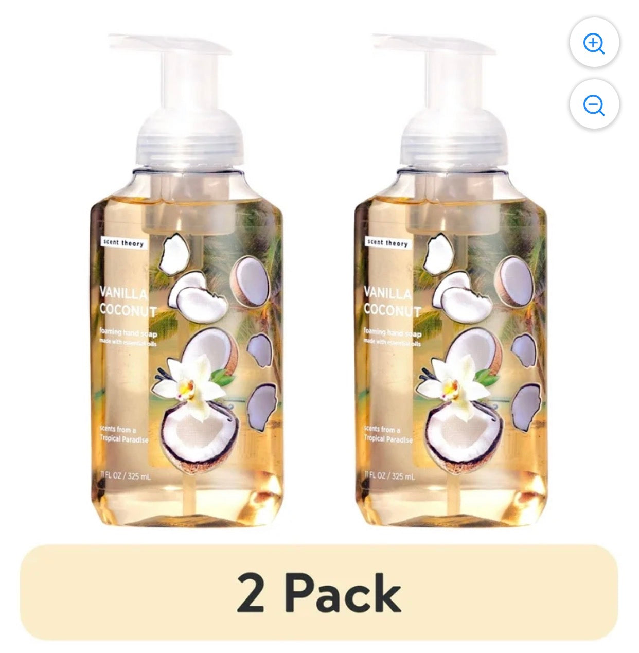 (2 pack) Scent Theory Foaming Hand Soap, Vanilla Coconut, 11 fl oz