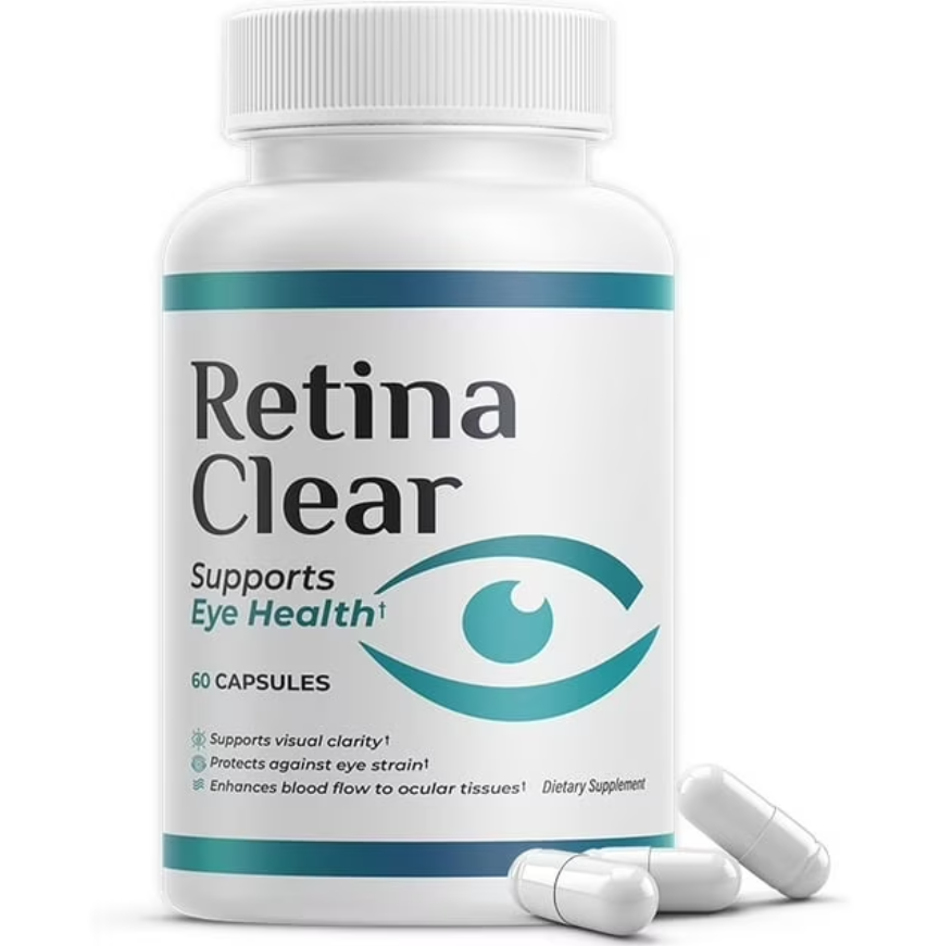 Retina Clear Vision Support Supplement, Eye Health Formula, 60 Capsules, 30 Days Supply, Makeup Organizers