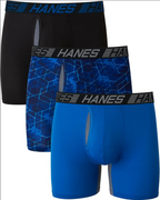 Hanes Men's Underwear Boxer Briefs Pack, 3-Pack, Total Support Pouch, Long or Short-Leg Boxer Briefs