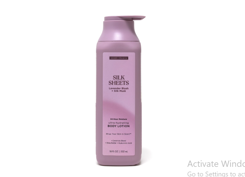 Scent Theory Body Lotion with Shea Butter, All Skin Types, Silk Sheets, 18 fl oz