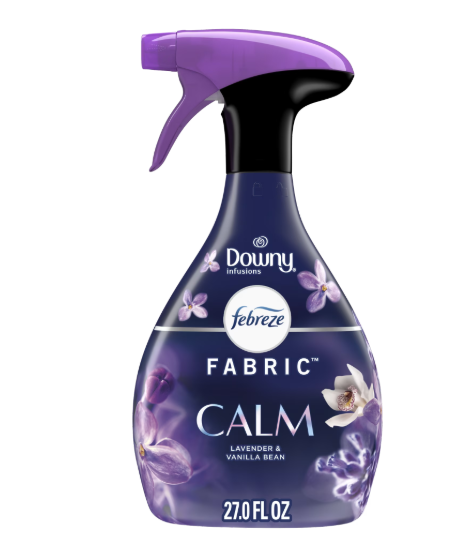Febreze Fabric Spray Air Freshener, Odor-Fighting Fabric Refresher, Downy Calm, 27 fl oz