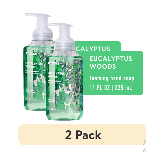 (2 pack) Scent Theory Foaming Hand Soap, Eucalyptus Woods, 11 fl oz