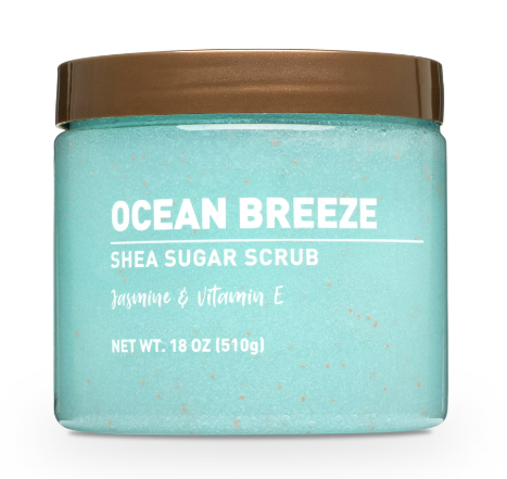 Shea Sugar Scrub, Ocean Breeze, 18 oz