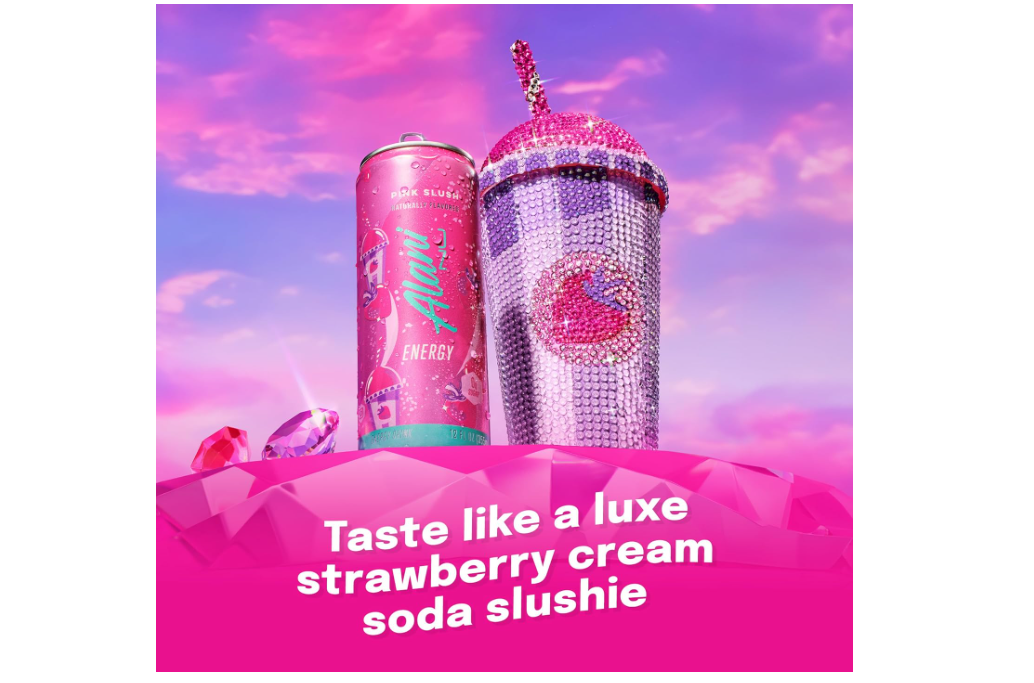 Alani Nu PINK SLUSH, Sugar Free, Low Calorie Energy Drinks, 200mg Caffeine, Biotin, B Vitamins, Zero Sugar, 10 Calories, 12 Fl Oz Cans, 12 Pack