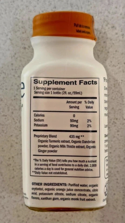 24 Pack Dose For Your Liver Support Supplement Cleanse 2oz Exp 07/27