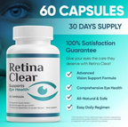Retina Clear Vision Support Supplement, Eye Health Formula, 60 Capsules, 30 Days Supply, Makeup Organizers