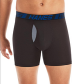 Hanes Men's Underwear Boxer Briefs Pack, 3-Pack, Total Support Pouch, Long or Short-Leg Boxer Briefs