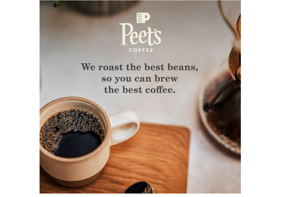 Peet's Coffee, Dark Roast Keurig K-Cup Pods, 100% Arabica Coffee - Major Dickason's Blend 75 Count (1 Box of 75 Pods) (Pack of 2)