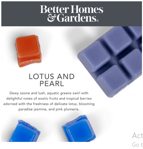 Better Homes & Gardens Lotus & Pearl Scented Wax Melts, 5 oz (Value Size)