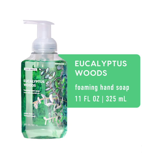 (2 pack) Scent Theory Foaming Hand Soap, Eucalyptus Woods, 11 fl oz