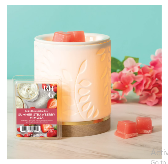 Summer Strawberry Mimosa Scented Wax Melts, Better Homes & Gardens, 2.5 oz (1-Pack)