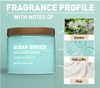 Shea Sugar Scrub, Ocean Breeze, 18 oz