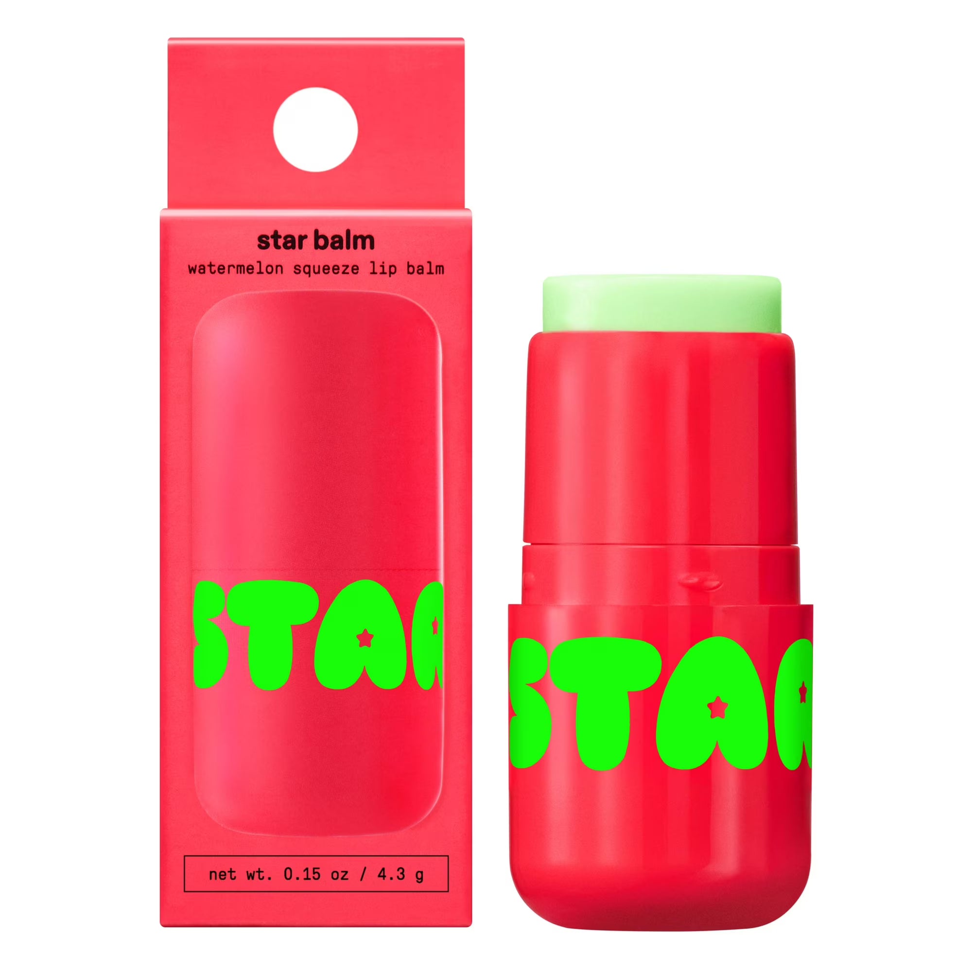 Starface Star Balm Watermelon Squeeze Lip Balm, 0.15 oz