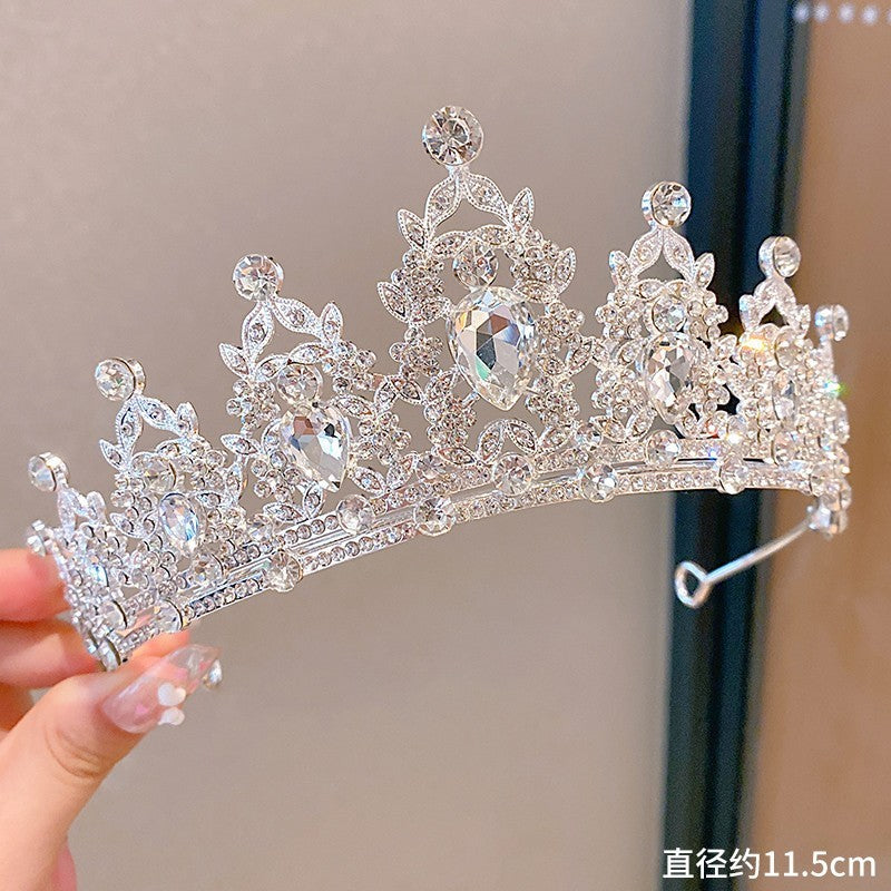 Multicolor Pearl Crown Banquet Birthday Fashion Princess Headband Girl Kawaii Crown