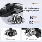 V14 Professional Drone 6K HD Dual Camera Wifi FPV Portable RC Quadcopter 2 BATTERY,Drones Suitable For Adults & Beginners.Logistics Is Randomly Sent By UPS,USPS,Self-pickup.